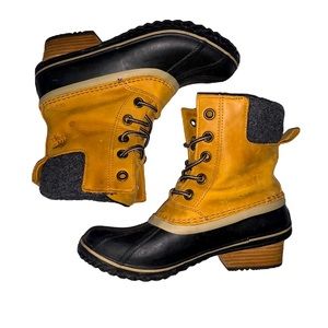 SOREL Women's Slimpack II Lace Duck Boots
Waterproof Leather Elk Size 9